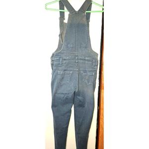 Gray Denim Overalls