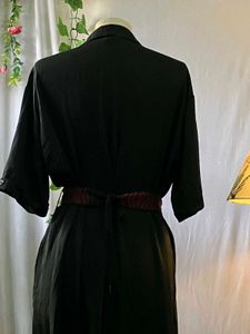 rareism black shirt dress with belt