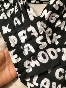 Zudio Black Crop Shirt