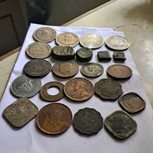 22ANCIENT/ANTIQUE & BRITISH INDIA COINS