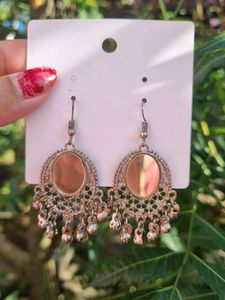 Ethnic Mirror Earrings