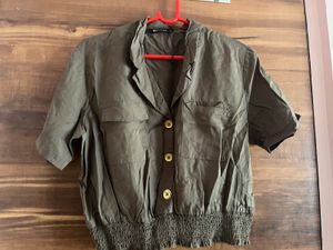 Only Olive Green Crop top