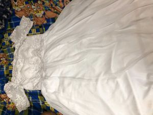 Cute And Pretty White Long Gown