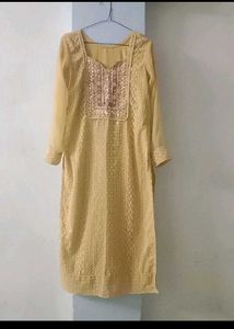 Kurti Pant With Embroidery Dupatta Work