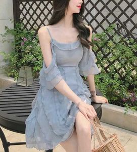 🤍Elegant Grey Mini Dress🤍
