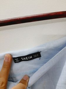 Shein Sky Blue Top
