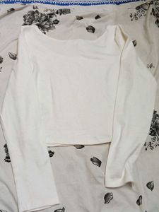 White Long Sleeve Top