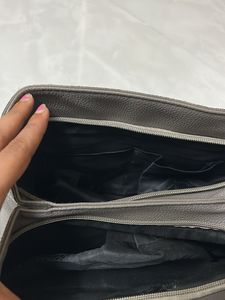 Grey Handbag Braught In Bangkok Market