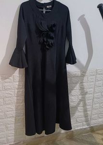 Elegant Black Midi Dress