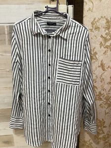 black and white stripe Shirt for her
