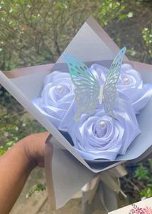 Viral Handmade Ribbon Rose&#39;s Bouquet 🌹🫶🏻💗✨