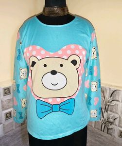 Size M/L 🎁Buy 2 Get 1 Free 🎁Cute Bear Print Top