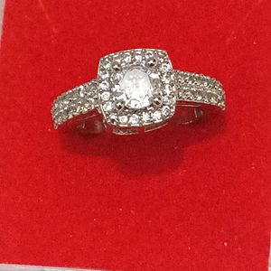 American Diamond Silver Ring