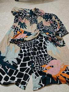 Patterned Short Sleeve Shirt