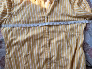 Plus size Striped Shirt Dress