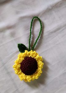 Crochet Sunflower Charm