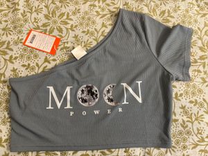 Urbanic Moon Power One Shoulder Crop Top