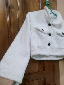Cute White Fur Jacket