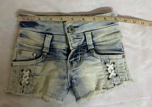Acid Wash Denim Shorts 2 year old baby girl