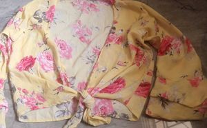 Floral Print Skirt And Jacket Top