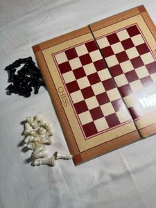 Classic chess set with checkers.