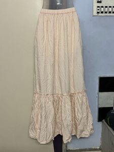Whitish Maxi Skirt Pure Cotton Only Need Iron
