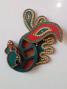 Peacock Shape Kumkum Haldi Container