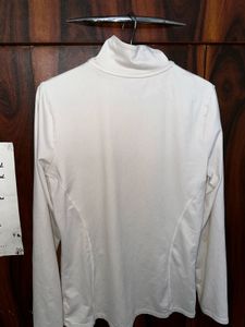 White Zip-Up Active Jacket