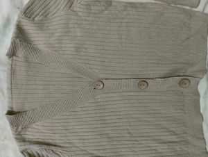 Beige Knit Cardigan