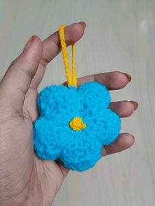 Crochet Flower Keychain