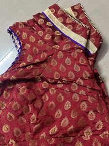 Two Blouse Maroon And Cotton  Red