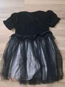 Black Velvet &amp; Tulle Party Dress