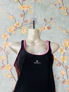 Women Black N Pink Bodysuit/Swimsuit