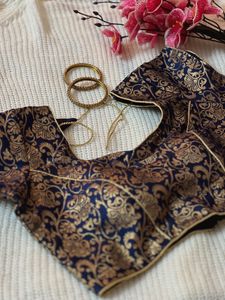 DARK BLUE READYMADE BLOUSE