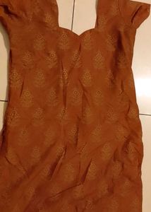 Floral Print Fabric - Mustard Yellow