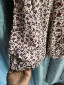 Floral Button-Down Top