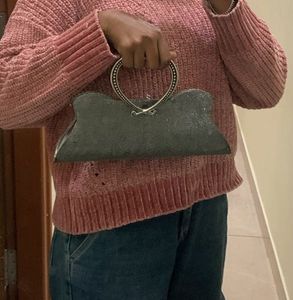 Sparkly Silver Clutch