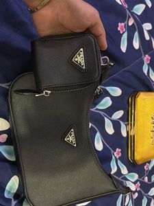 Prada Re-Edition &amp; Gold Clutch Duo