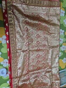 Elegant Red Banarasi Saree