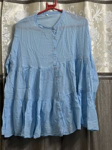 Blue Tiered Top