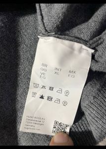 BOSS Grey Half Zip Sweater