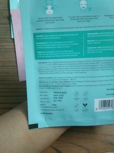 Sheetmask And Mamaearth Serum