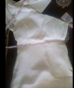Mini White One Piece With Side Zip