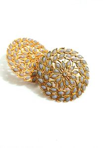 Meenakari Floral Statement Earrings