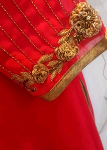 Pink Georgette Kurti With Hand Work