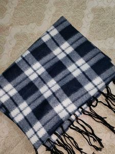 Plaid Scarf with Fringes Men/Women