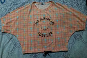 Cute Plaid Graphic Tee