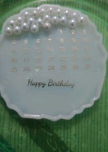 Custom Birthday Calendar Resin Art