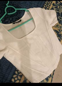 Square Neck Short Sleeve Top