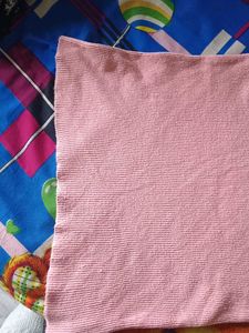Pink Ribbed Knit Top - Size Small